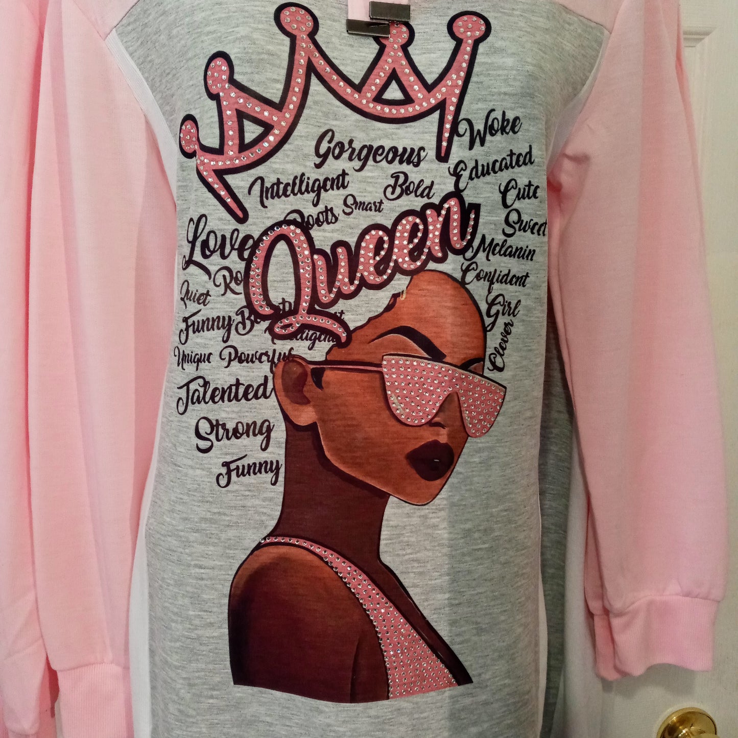 Queen with Bling Hoodie dress